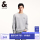杰克·瓊斯（JACK&JONES）秋冬柔軟舒適純棉保暖簡(jiǎn)約時(shí)尚字母刺繡針織衫毛衣男裝224413016 G41淺花灰色 S 170