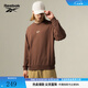 Reebok銳步官方24年新款男女同款復古舒適撞色LOGO休閑套頭衛衣 24FRM305UGBR L