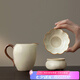 唐豐汝窯茶漏分茶器公道杯組茶濾過濾器茶具配件 素語茶漏+素語公道杯