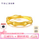 謝瑞麟（TSL） 黃金戒指婚嫁婚慶簡(jiǎn)約竹節(jié)足金戒指指環(huán)送YQ941七夕禮物 約3.25克 工費(fèi)約520元