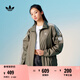 adidas情侶款復古風(fēng)梭織立領(lǐng)夾克外套男女阿迪達斯官方三葉草 巖層橄欖綠 XL