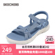斯凱奇（Skechers）輕便休閑輕質(zhì)舒適涼鞋經(jīng)典魔術(shù)貼141451 藍色/BLU 37