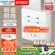 正泰（CHNT） 明裝開關插座 無邊框大面板電工底盒線盒開關盒 五孔 1H白色 七孔10A