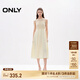 ONLY夏季時(shí)尚清涼感高腰無(wú)袖中長(cháng)款連衣裙女|124207080 A06 急流白色 L (170) 88A