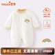 優(yōu)奇嬰兒棉衣冬季寶寶連體衣秋冬夾棉加厚外出服保暖哈衣薄棉冬裝