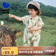 迷你巴拉男童寶寶連體衣夏季萌趣時(shí)尚酷帥工裝風(fēng)爬服