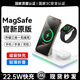 威頓【國家3C認(rèn)證｜超級閃充】三合一無線充電器Magsafe蘋果手機支架適用iPhone15Promax14/13/iWatch 【經(jīng)典白】國標(biāo)3C認(rèn)證|Qi安全快充|折疊便攜 2024頂配 | NT