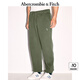 ABERCROMBIE & FITCH男裝24春秋經(jīng)典小麋鹿抓絨美式baggy風(fēng)運(yùn)動(dòng)衛(wèi)褲長(zhǎng)褲KI134-4099 綠色 L (180/86A)