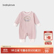 babylove嬰兒連體衣秋冬季加厚保暖衣服男女寶寶居家打底睡衣哈衣爬爬服