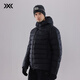 XBIONIC曠野中厚羽絨服男秋冬保暖鵝絨服高蓬科技拒水面料25新品 24887 暗夜黑 L