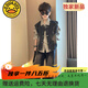 G.DUCKKIDS小黃鴨男童春裝牛仔馬甲套裝2025新款中大童痞帥男孩襯衫扎染三件 黑色 襯衫+馬甲+褲子 150