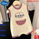 迪士尼品牌高檔高端品牌夏季嬰兒無(wú)袖卡通爬服網(wǎng)紅新款連體衣薄款夏裝 官方旗艦紫色+我爸最帥 80(18-22斤) 均碼