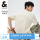 杰克·瓊斯（JACK&JONES） 新款重磅棉寬松復古哥特字母發(fā)泡印情侶短袖T恤男裝225101028