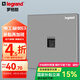 羅格朗（LEGRAND）開關(guān)插座電工電料逸景深砂銀灰色86型面板墻面暗裝插座 超五類網(wǎng)絡(luò) 弱電類