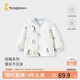 童泰（TONGTAI）嬰兒上衣秋冬季夾棉寶寶衣服兒童家居服男女童純棉外套灰色90cm