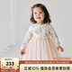 OAK FAMILY夏季女童仙女裙莫代爾棉網(wǎng)紗公主連衣裙洋氣 睡夢(mèng)兔 110 cm