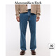 ABERCROMBIE & FITCH男裝24春秋款美式復(fù)古高街經(jīng)典水洗直筒牛仔褲KI131-4208 靛藍(lán)色 30 /32 (180/76A)