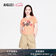 AIGLE艾高春夏季女士上衣速干吸濕戶外休閑時(shí)尚經(jīng)典圓領(lǐng)短袖T恤女