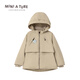 MINI A TURE COPENHAGEN丹麥童裝冬季女童加絨防水耐磨厚兒童外套中大童棉服 草原棕 104 cm (110/52)-4y