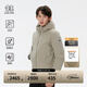 KOLON SPORT/可隆輕量羽絨服 男子戶(hù)外冬季防風(fēng)防水連帽鵝絨夾克- LHDJ4WN185-DE 深米色 L (175/96A)