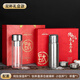 JRINKTEEA日本品牌純鈦保溫杯男女燜茶杯悶泡茶杯高檔茶水分離車(chē)載杯禮盒 雙杯款鈦空銀500ml保溫杯+錘紋玻璃杯