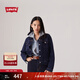 Levi's李維斯女士美式懷舊復古巴恩風(fēng)時(shí)尚深藍顯瘦牛仔夾克外套 深牛仔色 M