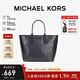MICHAEL KORS禮物送女友輕奢MK女包JODIE老花單肩手提包托特包 小號 黑色