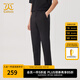卡賓男裝LOGO印花休閑褲24夏新款修身時(shí)裝褲商場(chǎng)同款I(lǐng)224 煤黑色01 M /170/48