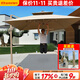 莫 家室外傘戶(hù)外遮陽(yáng)傘庭院太陽(yáng)傘室外遮陽(yáng)傘太陽(yáng)能燈傘羅馬傘方形大傘 布拉格【雙桿10CM】+300斤注水沙底座 3米