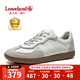 楓葉（leaveland）男鞋春夏新品復(fù)古街頭運(yùn)動(dòng)德訓(xùn)鞋男舒適軟底百搭情侶款平底休閑鞋 【男女同款】白色（皮鞋碼） 41