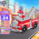 汪汪隊立大功（PAW PATROL）汪汪隊玩具毛毛消防車玩具車狗狗巡邏車男女孩3-6歲兒童生日禮物