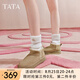 他她（TATA）姜珮瑤同款絨絨靴雪地靴女加絨保暖冬季毛毛棉鞋WDX32DD4 WDX32DD4灰駝（仿毛里） 37