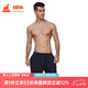 銅牛內(nèi)衣家居褲男棉汗布短褲舒適運(yùn)動(dòng)休閑睡褲沙灘褲ND001 抽象幾何-深藍(lán)-深藍(lán) L (170/95)