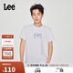 Lee25新品經(jīng)典日常字母Logo印花摩登中性男女同款短袖T恤休閑潮流