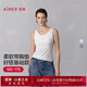 愛(ài)慕（Aimer）舒悅2025新品春夏打底寬肩帶女士帶杯帶胸墊背心上衣AM72B511 牙白色100 L 170