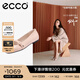 愛步（ECCO）芭蕾舞鞋女 25年倪妮同款時(shí)尚百搭瑪麗珍淺口單鞋 舞悅234303 裸粉色23430301118 37
