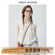 VEGA CHANG白色襯衫上衣女夏裝2025年新款鏤空設計感法式刺繡小衫 貝殼白（襯衫） L