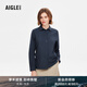 AIGLE艾高襯衫上衣女士戶外休閑簡約時尚純色長袖 帝國深藍(lán) BA901 42 (175/96A)