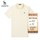 哈吉斯（HAZZYS）男裝 夏季刺繡logo翻領(lǐng)休閑通勤短袖polo衫男ASTZE03BE12