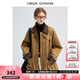 VEGA CHANG棉服女2025年冬季新款女士夾克高級(jí)感保暖棉衣夾棉外套 焦糖棕 S