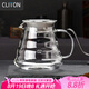 CLITON云朵咖啡分享壺 家用耐熱玻璃滴漏壺咖啡云朵分享壺500ml CL-CF07