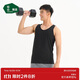 松山棉店男士背心簡(jiǎn)約純色家居外穿運動(dòng)汗衫打底睡衣涼感透氣黑色180