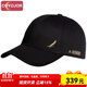 COYOJOR希遙家帽子男士2025新款冬季高端品牌運動(dòng)休閑鴨舌帽硬頂棒球帽遮陽(yáng)帽男 黑色-麥穗小銅標1-四季版 均碼(56-60CM)可調節