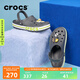 crocs卡駱馳洞洞鞋貝雅卡駱班輕便耐磨一腳蹬休閑鞋|205089 石板灰/青檸綠-0GX 43 (270mm)