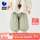 迷你巴拉巴拉男女童褲子2025秋新款兒童寬松燈芯絨長(zhǎng)褲【泡泡褲】 豆沙綠40004 100