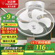 鉆石牌吸頂扇家用吊扇樓頂扇學校宿舍16寸吊頂電風扇360°搖頭風扇吸頂式工程扇銅線電機FD-40