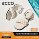 愛步（ECCO）涼鞋女 夏季低跟一字帶時(shí)裝涼鞋 雕塑233803 石灰色36