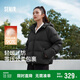 森馬（Semir）羽絨服女冬90絨子短款三防花苞帽25高蓬防風(fēng)連帽外套109725113028