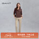 GANT/甘特春季新款女士美式潮流舒適通勤純色簡約百搭九分休閑褲 277沙黃色 36
