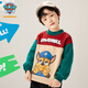 汪汪隊立大功兒童衛衣撞色靚麗男童春秋款圓領(lǐng)上衣痞帥童裝 深綠 加絨款 120